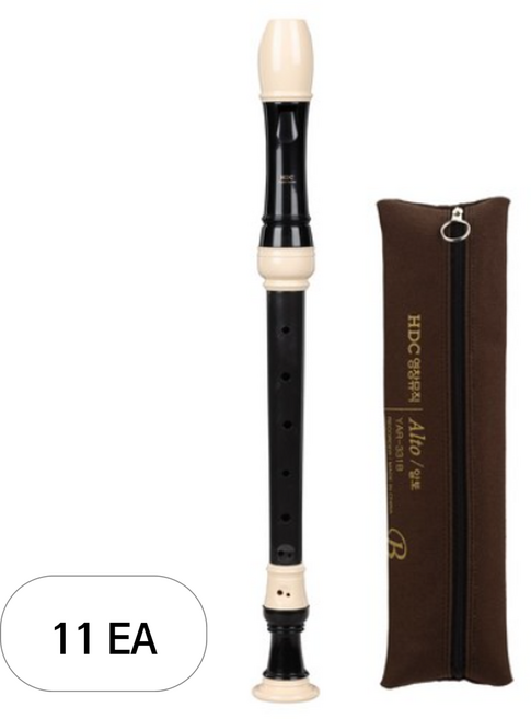 HDC영창 알토 리코더 YAR-331B, 검정, 11개