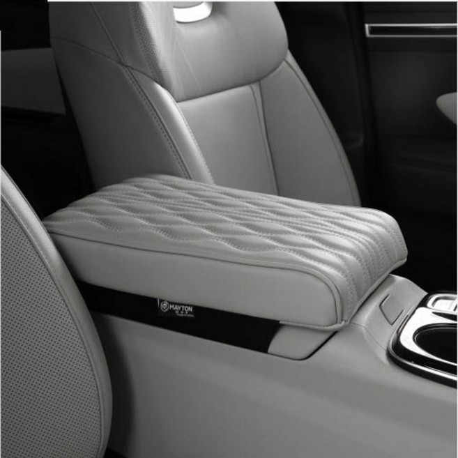 메이튼 차량용 팔걸이 프리미엄 콘솔 쿠션 메모리폼, 다크브라운, 1개