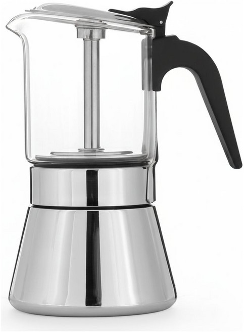 리큅 스테인리스 모카포트 240ml, 250ML LMP-GS240 실버색상, 실버