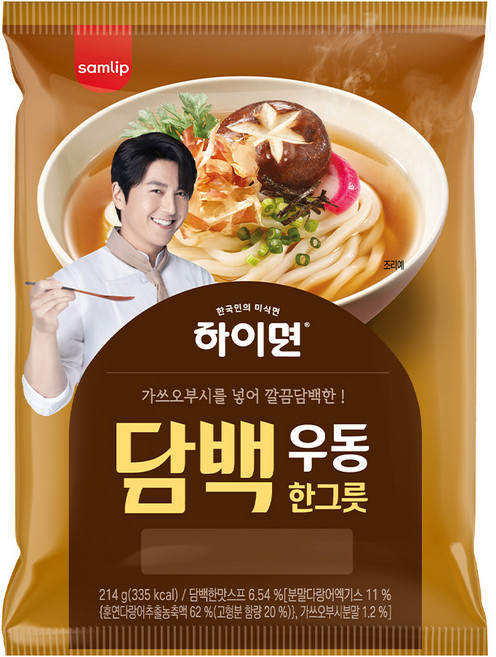 삼립 하이면 담백한 우동 한그릇 214g, 1개
