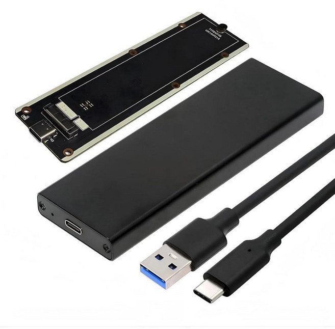 Chenyang 6+12Pin MAC SSD to USB 3.0 Type-C 5Gbps Mobile HDD Case Enclosure Adapter for 2010 2011 M, Chenyang 6+12Pin MAC SSD to US