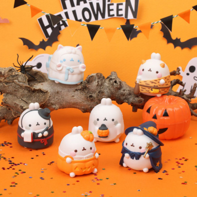 몰랑이 할로윈 랜덤피규어세트 시즌2 - 몰랑 호러쇼 (통출고), 6개