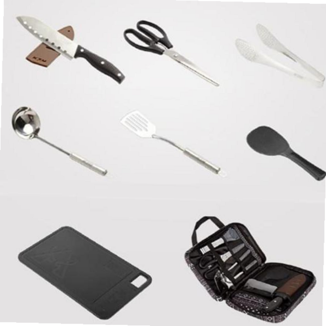 카즈미 키친툴세트 가위 칼 집게 7종 조리도구 세트, 1개