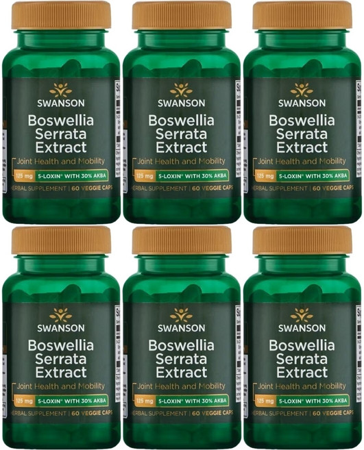 스완슨 보스웰리아 세라타 추출물 125mg, 6팩, 60정