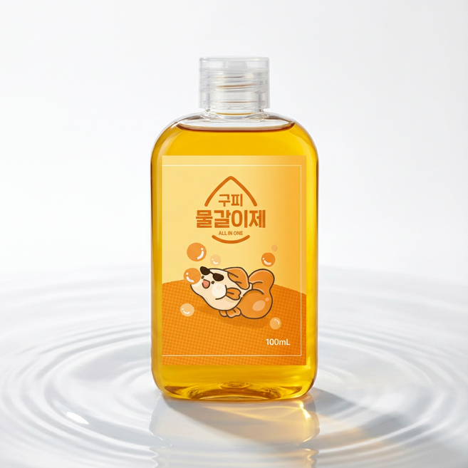 구피 열대어 전용 물갈이제 염소제거 올인원 포션 비타민, 1개, 100ml