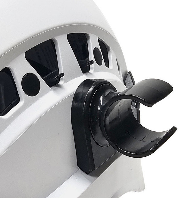 안전모 손전등 홀더 25에서27mm 클램프형 랜턴 고정 클립, 블랙, 1개