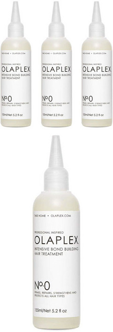 올라플렉스 No. 0 인텐시브 본드 빌딩 트리트먼트, 4개, 155ml