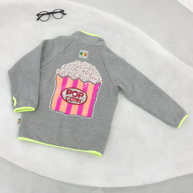 포켓 스팽글 후리스 집업점퍼 가을