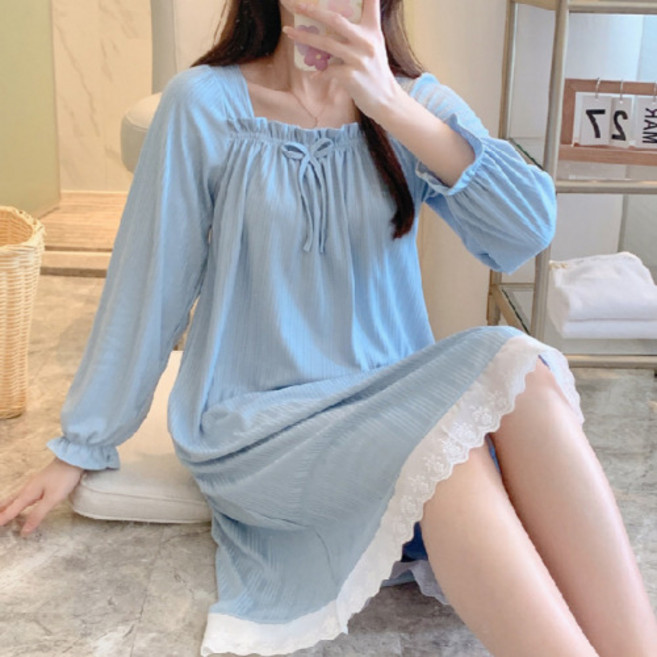 잠옷대장 여성용 러블리 프릴 잠옷원피스