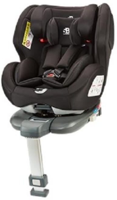 SafetyBaby 適德寶 0-12歲旋轉汽車安全座椅 ISOFIX支撐腳, 金屬黑