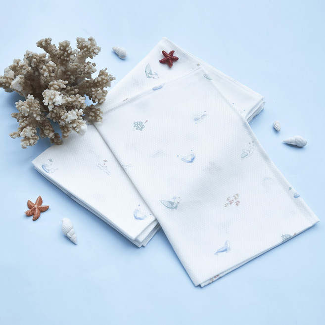 베베룬 에코프리미엄 소프트모달 엠보손수건_밀키웨이 5장