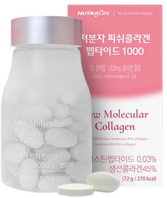 저분자 피쉬 콜라겐 펩타이드1000(800mg x 90정) 월분, 90정, 1개, 90정