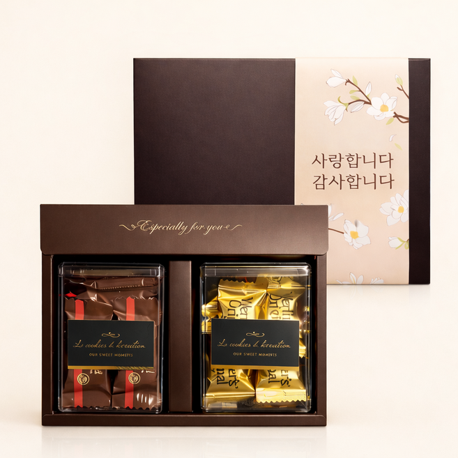 설 명절 선물 다크 초콜릿 버터캔디 컬렉션, 1세트, 203g