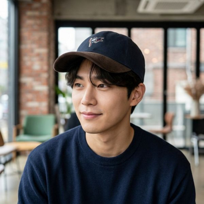 뉴발란스 NBGDGSA103 크래프트 클래식 코듀로이 배색캡 NAVY 59