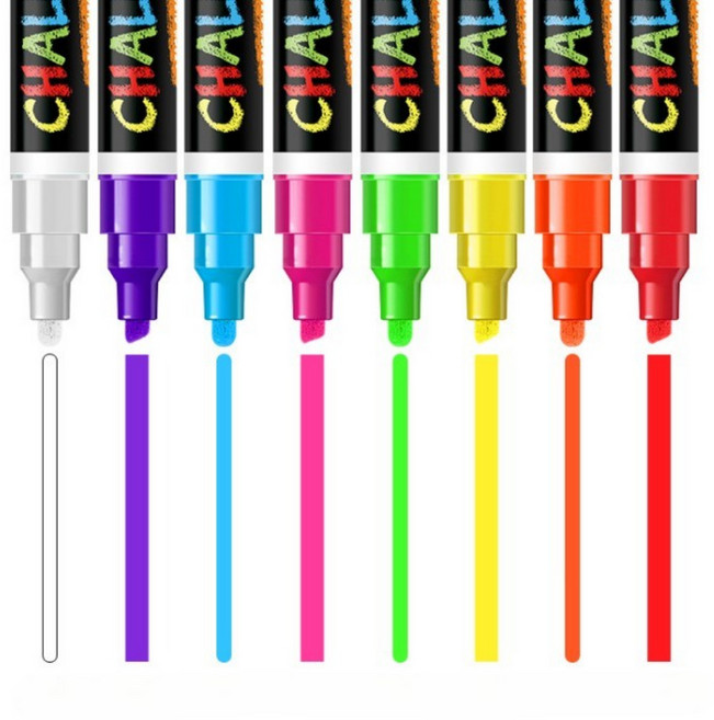 잼퍼니 3mm 6mm 양촉 8색 지워지는 윈도우 마카펜, 1개