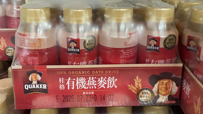 桂格 有機燕麥飲 無添加糖, 1箱, 燕麥飲每罐300毫升×12入