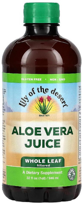 릴리오브더데저트 알로에 베라쥬스 Aloe Vera Juice 칼슘 함유 액상 946ml, 1개