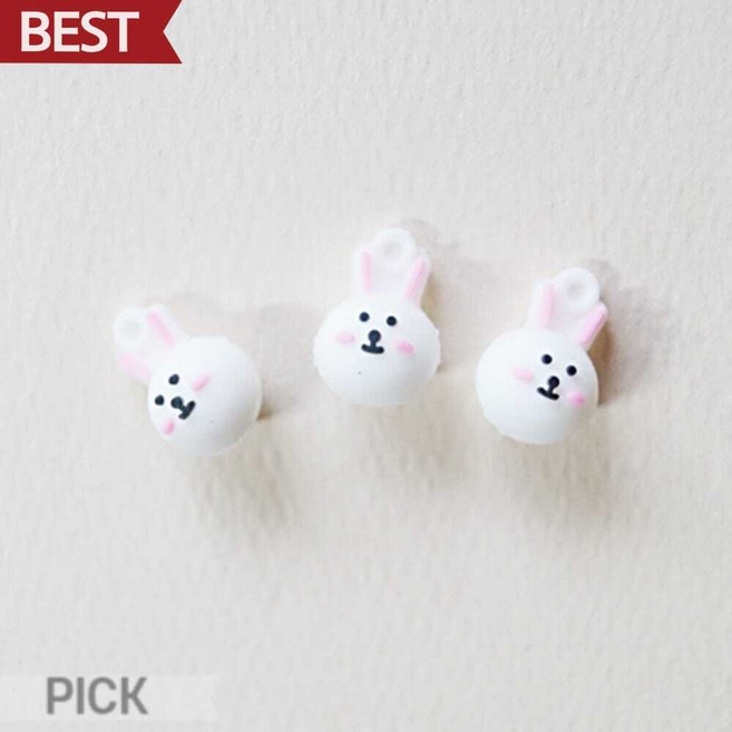 토끼 얼굴 말랑말랑 파츠 143번 미니어처 데코 장식 소품 픽앤코401, 200개