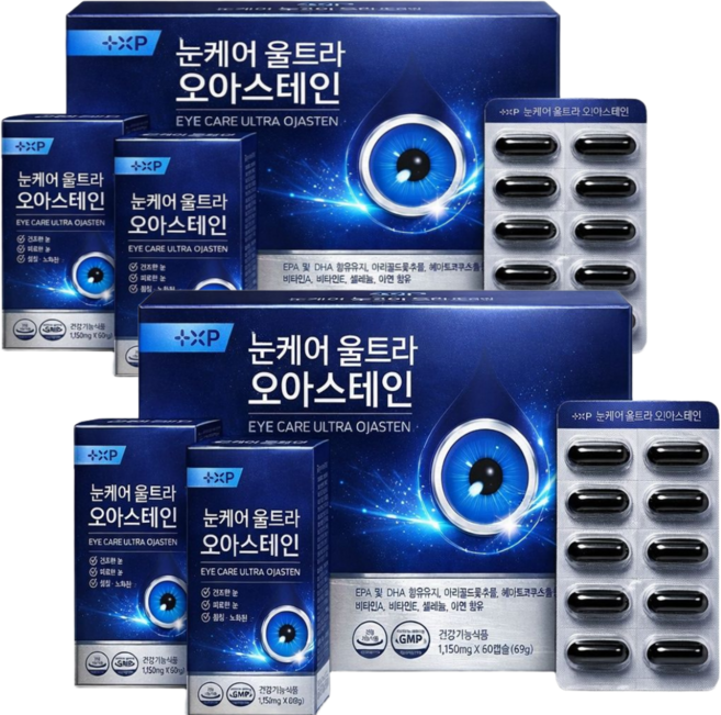 눈 영양제1위 날파리증 눈 영양제 비문증 백내장 녹내장 에 좋은 영양제, 1개, 60정