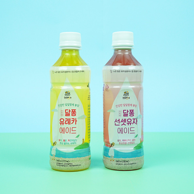 수피랑 달퐁에이드 /선셋유자와 유레카에이드 알뜰형음료, 달퐁선셋유자, 1개, 340ml, 1개입