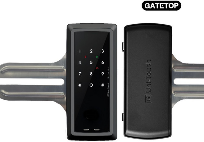 게이트탑 단문 양문 유리문 도어락 G707 번호전용 고객직접설치, G707+전용홀더(양문형)