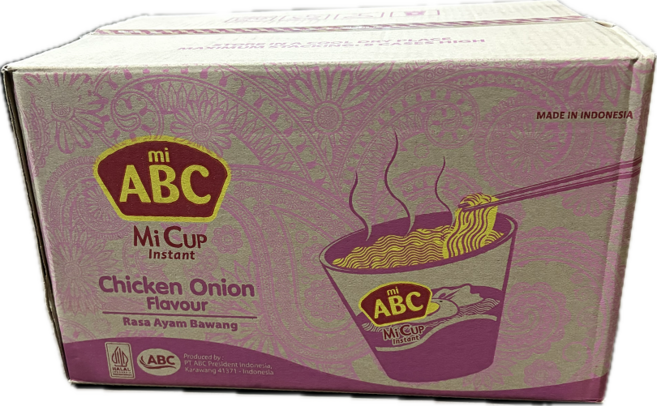 에이비씨 미 인스턴트 컵라면 라사 아얌 바왕 60g, 24개