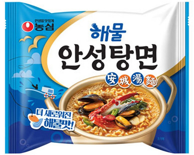 농심 해물 안성탕면 112g, 8개