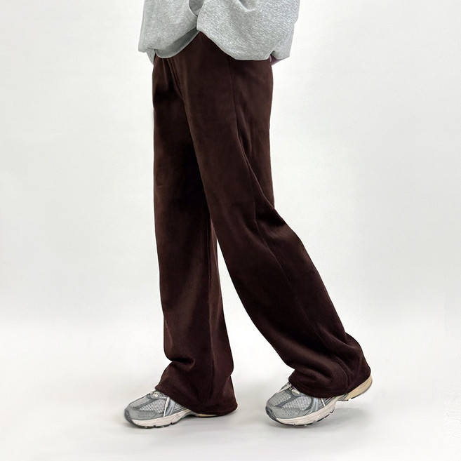 디알엠 여성 밴딩 기모 골지 통바지