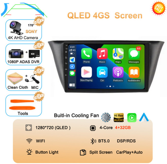 안드로이드 15 자동 자동차 라디오 비디오 멀티미디어 플레이어 Iveco Daily 2013-2021 CarPlay 네비게이션 GPS Autoradio QLED 터치 스크린