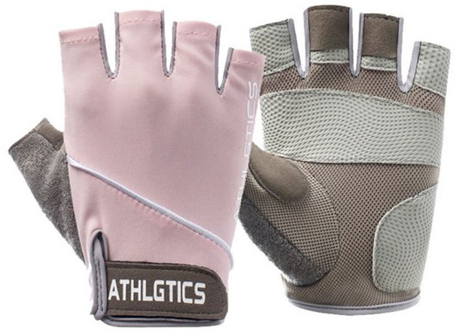 아이앤트 여성용 공용 스포츠 헬스 웨이트 장갑 양손 세트, 핑 크