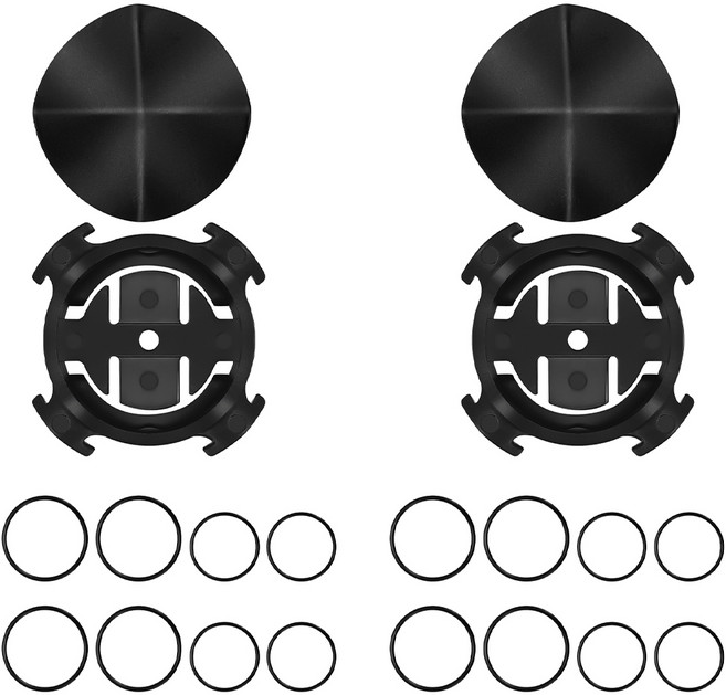 2세트 자전거 마운트 자전거 컴퓨터 핸들바 마운트 전면 출구 코너 마운트 GPS와 호환 Garmin Edge 200/500/510/520/800/810/1000(실리콘 링 포함, 1개