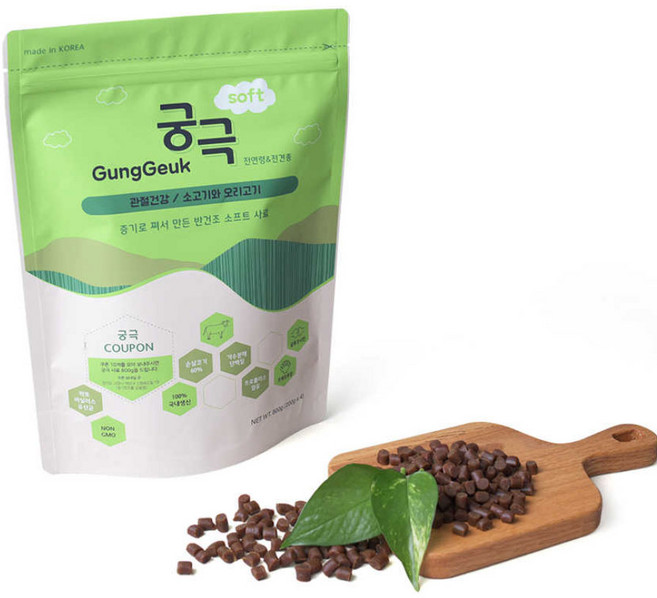궁극 800g+200g 습식 애견 강아지부드러운 소프트 사료 노령견 관절 피부, 오리, 1kg, 1개