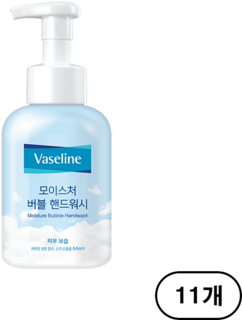 바세린 모이스처 버블 핸드워시, 500ml, 11개