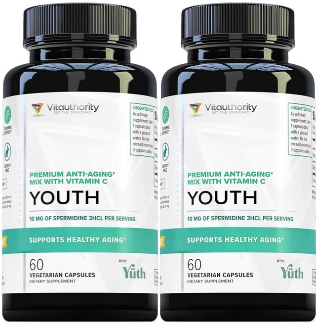 프리미엄 안티에이징 믹스 비타민C 함유 Youth 베지캡슐, 60정, 2개 - 쿠팡