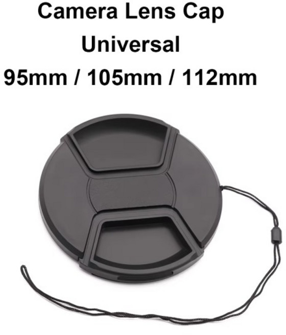 센터 핀치 렌즈 캡 95mm / sony 호환 canon 호환 Nikon Pentax Olympus Fujifilm 용 로프가있는 플라스틱, 03 95mm