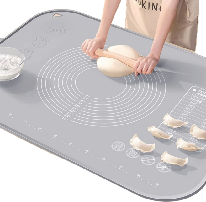 NUVO 두껍게 하다 실리콘 베이킹 매트 반죽 패드, 1개