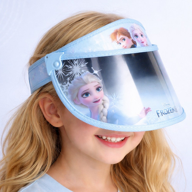 겨울왕국 자외선 차단 각도 조절 가능 유치원 초등 여아 여름 소풍 물놀이 햇빛가리개 모자 썬캡 각도캡