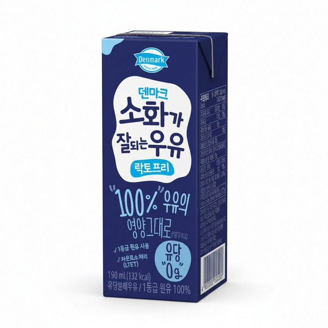 동원 덴마크 소화가 잘되는 우유 대용량 190ml 24팩