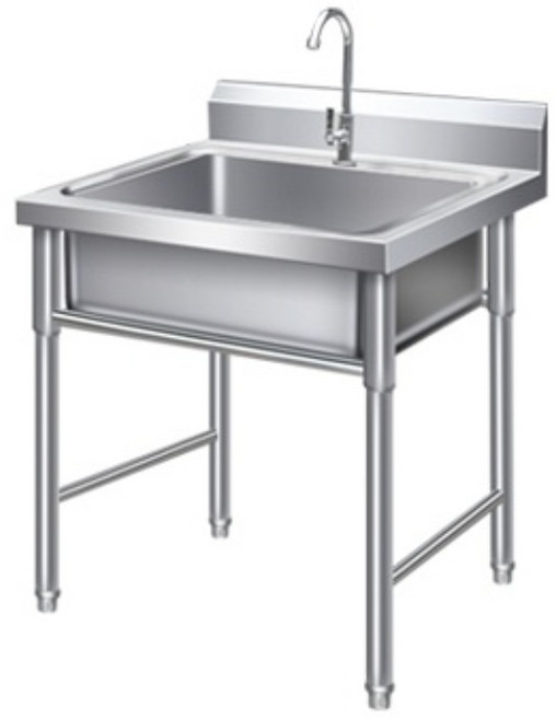 1조 업소용 싱크대 모음 주방 스텐 기본 씽크대 개수대 500 600 700 50x50x80 두께1.0 (수전O), 60x60x80 두께1.0 (수전O)