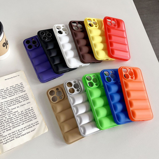 [엘카소] 겨울 패딩 케이스 아이폰 17 16 15 14 13 미니 맥스 데일리 생일 우정템 커플템 캐이스