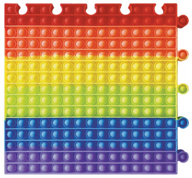 푸쉬팝 특대형 낱장 30cm 어린이 푸시 팝잇 뽁뽁이 버블 장난감 오감발달, 1개