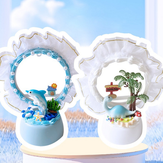 심아트 무드등 만들기 클레이 꾸미기 DIY 세트, 돌고래