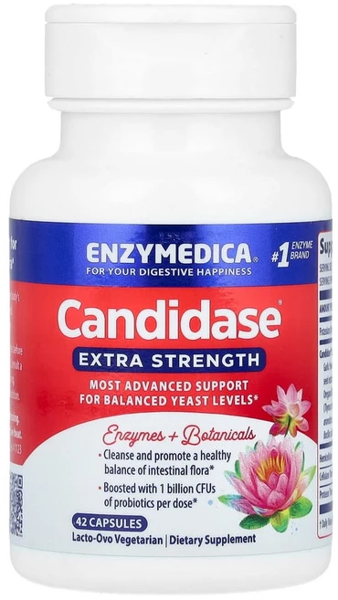 엔자이메디카 캔디다스 엑스트라 스트렝스 42캡슐 셀룰라아제 프로테아제 오레가노 유산균, 1개, 42정 - 쿠팡
