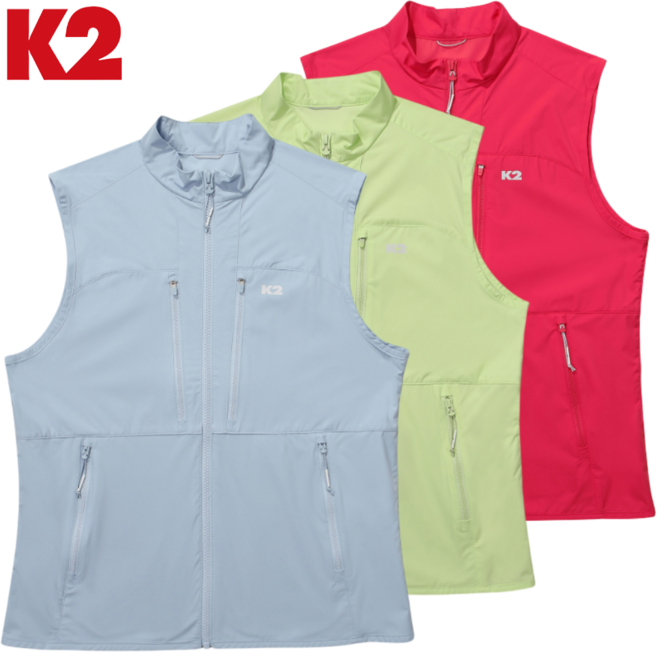 [매장발송]K2 여성 조끼 뱃살 커버 가볍고 시원한 베스트 낚시 출근 등산 둘레길산책 낚시