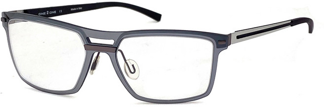 知名鏡框 義大利進口 透灰系列 薄鋼 複合材質 高品質光學鏡框