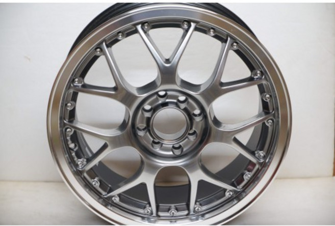 【FK鋁圈】17吋 4/100 B100 黑高亮車邊 時尚輕量化設計 多款車型適用 提升操控性能, 1個