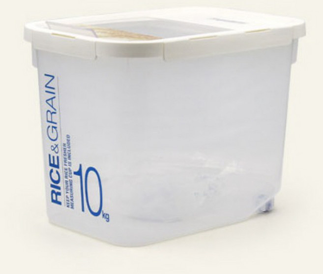 락앤락 쌀통 라이스키퍼 10KG/12L 깨끗 깔끔 편리한 잡곡 사료 밀폐 제습+계량컵포함