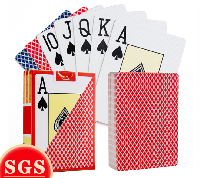 1+1아이엘 텍사스 홀덤 포커 게임 PVC 큰숫자 트럼프 플라스틱 훌라 바둑이 바카라 카드, 텍사스홀덤2P, 2개