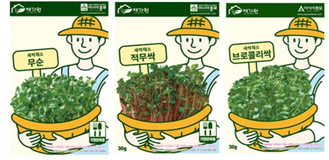 텃밭기르기 새싹채소씨앗 3종, 적무씨앗, 1개