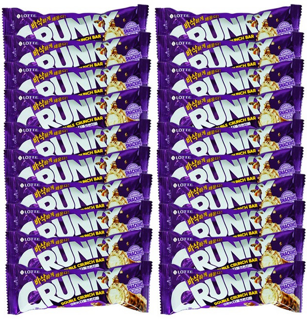 롯데 더블크런치바, 20개